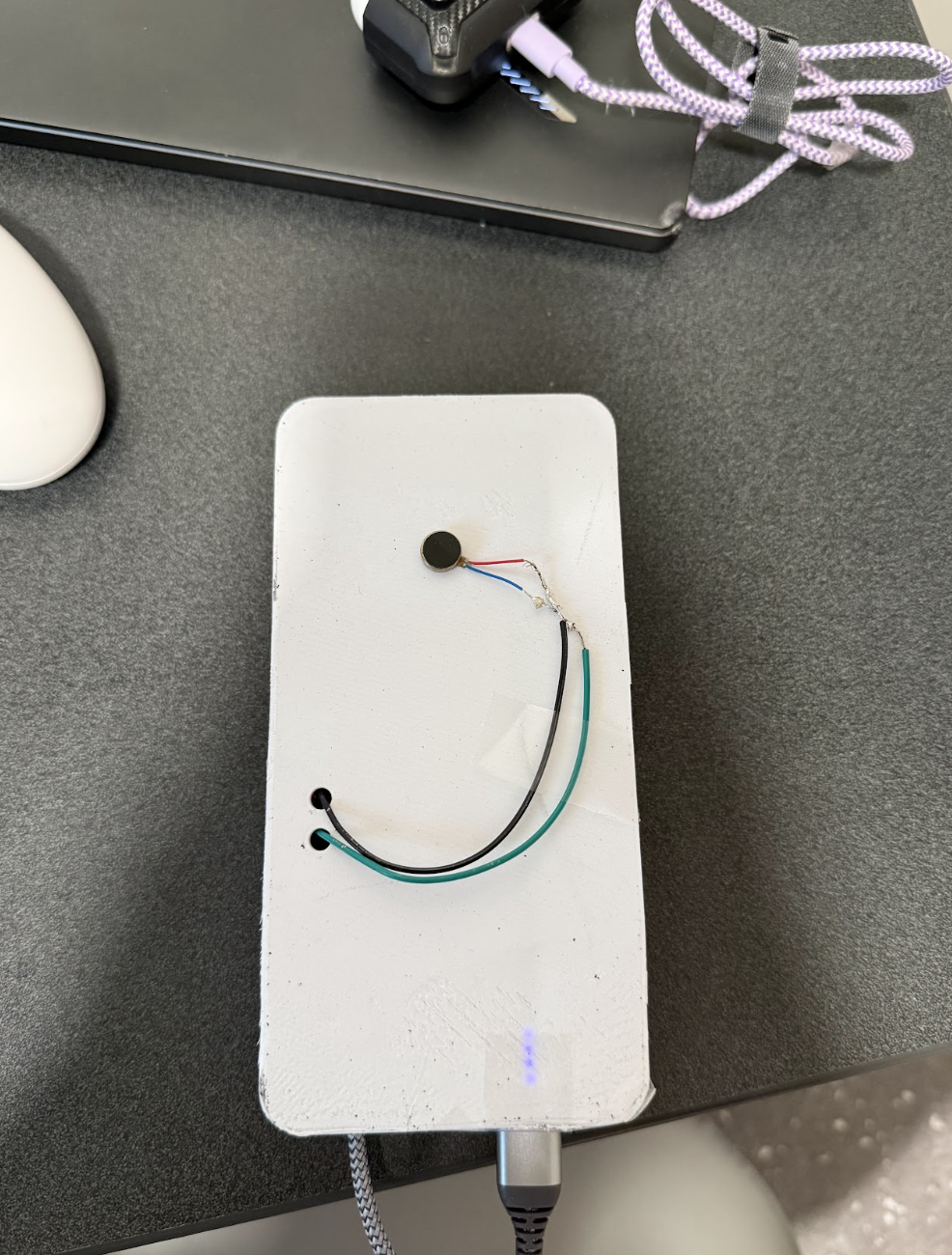 Prototype — back with wiring
