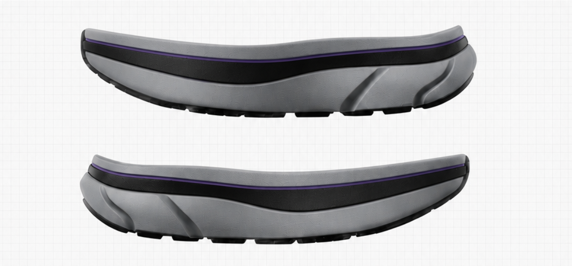 Midsole side view