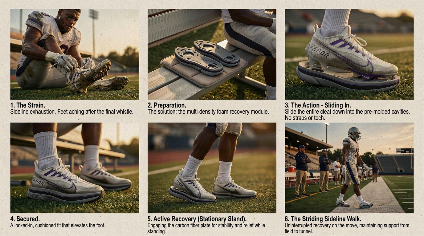 Sideline Cleat Recovery Module — Storyboard